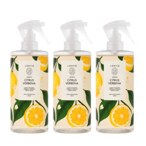 Kit 3 Água Perfumada Limão Citrus Verbena Gerânio Lenvie 500ml