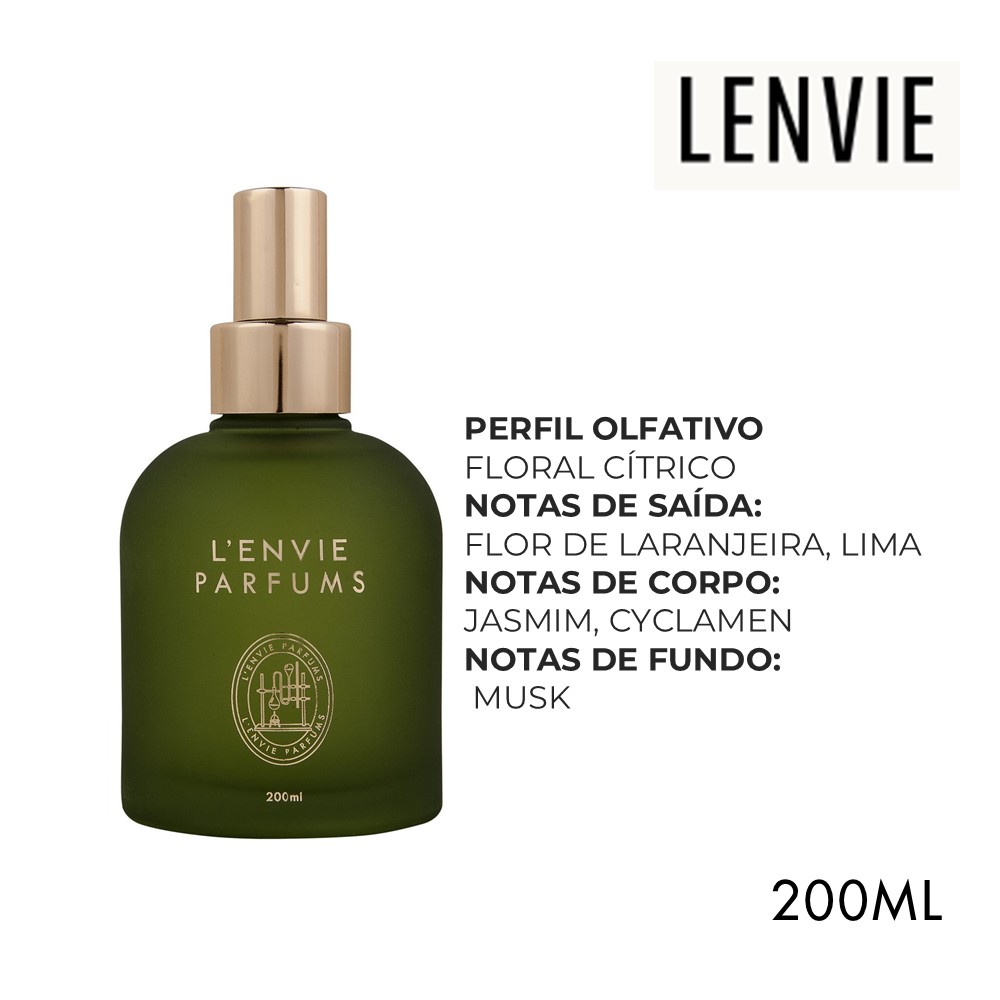 Kit 3 Aromatizante Home Spray Flor de Laranjeira Floral Cítrico Lenvie 200ml - Imagem 2