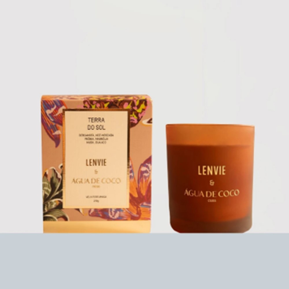 Vela Perfumada Terra do Sol Lenvie + Água de Coco 210g - Imagem 6